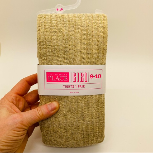 The Children's Place Other - NWT Children’s Place Gold Metallic Tights Girls 8-10. Limited Edition.